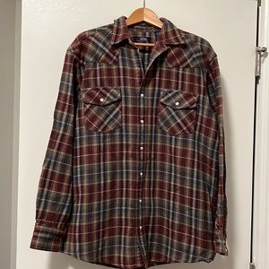 Vintage Five Brothers Flannel GREAT condition Large Tall